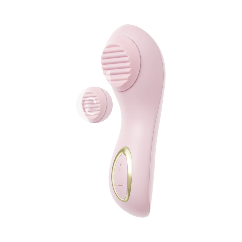Blush Dahlia Rotating Stimulating Personal Massager - Pink