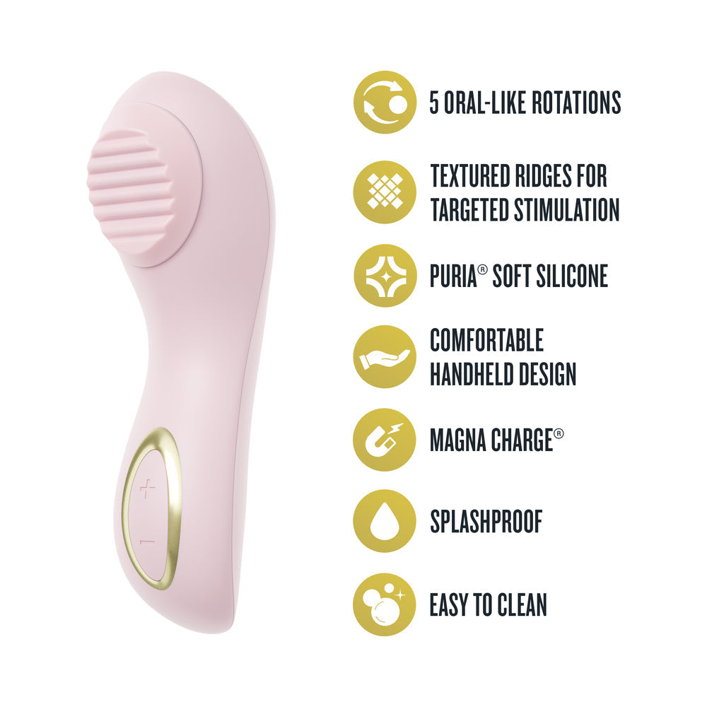 Blush Dahlia Rotating Stimulating Personal Massager - Pink