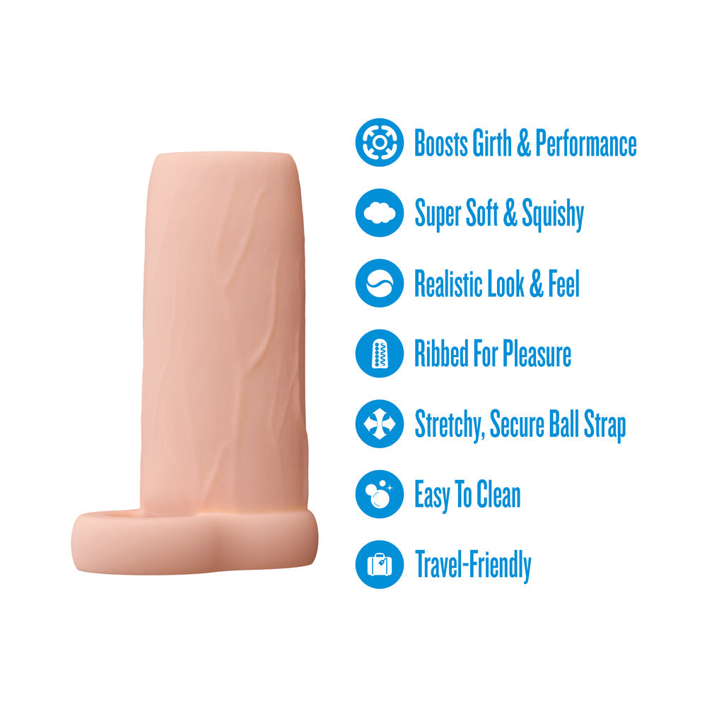 Blush Performance 3.5" Enhancement Sleeve - Beige