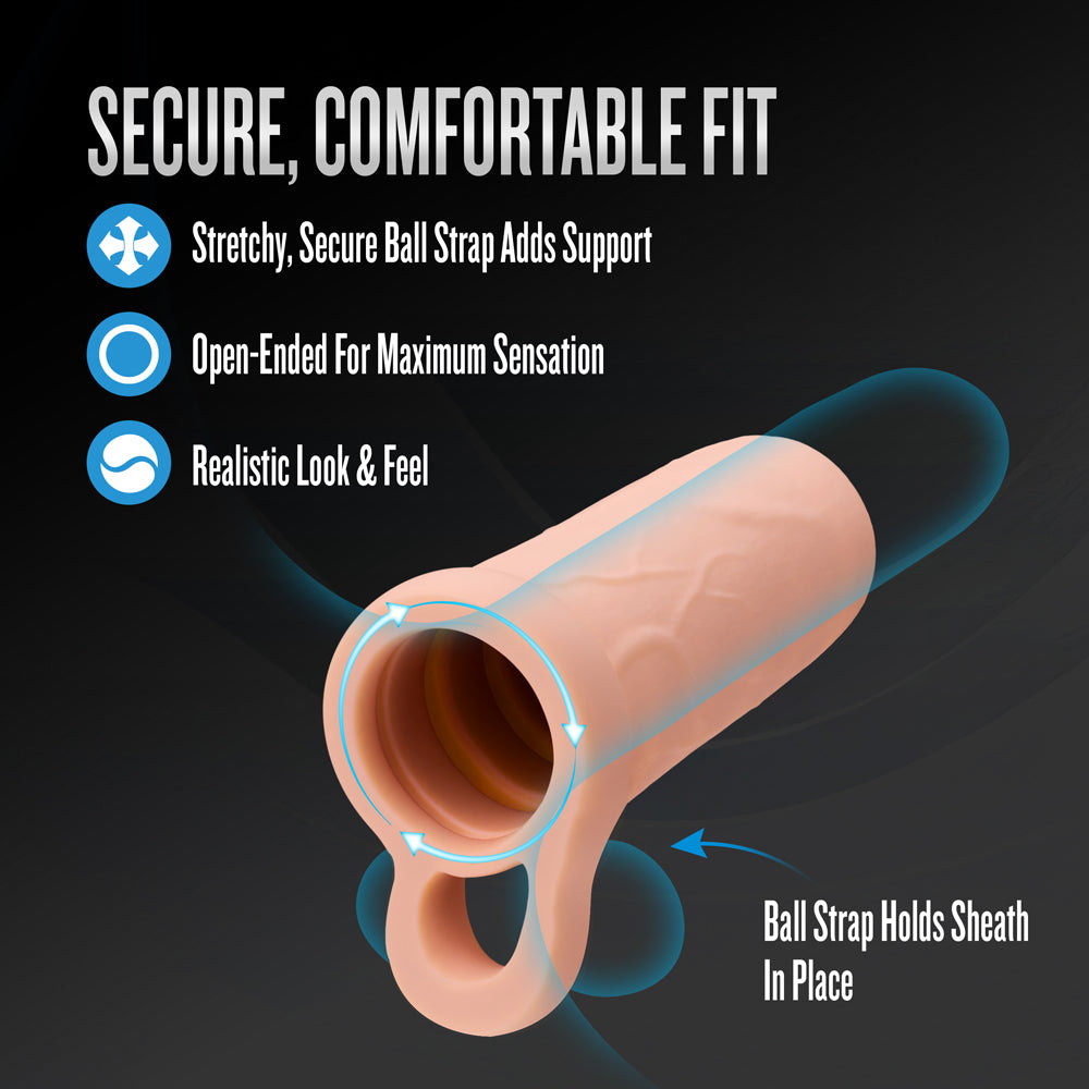 Blush Performance 3.5" Enhancement Sleeve - Beige