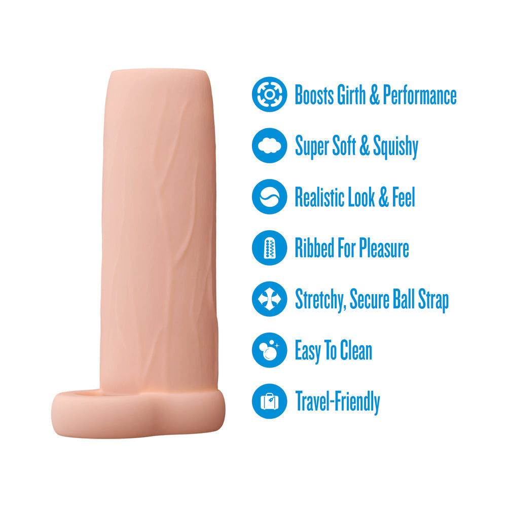 Blush Performance 4.25" Enhancement Sleeve - Beige