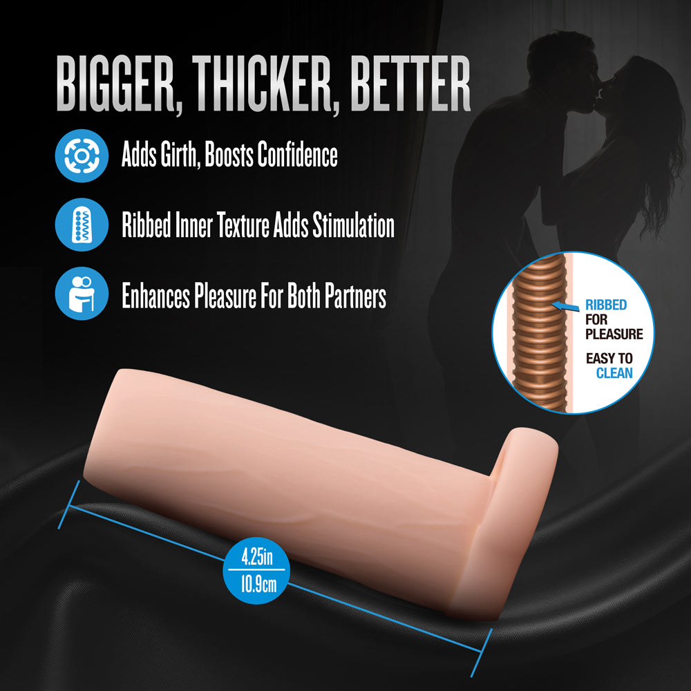 Blush Performance 4.25" Enhancement Sleeve - Beige