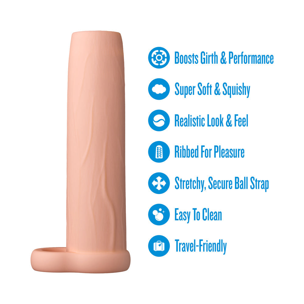 Blush Performance 5.75" Enhancement Sleeve - Beige