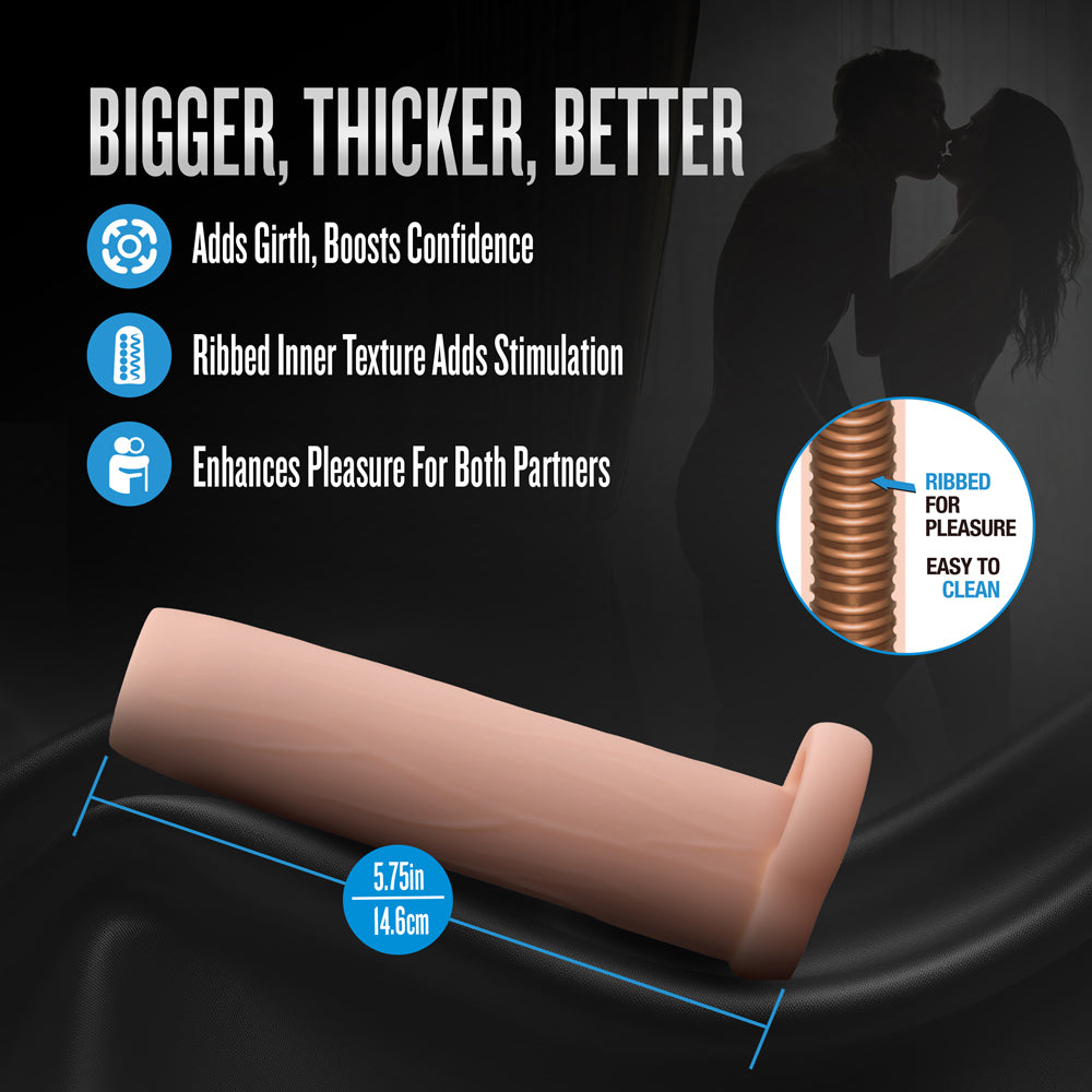 Blush Performance 5.75" Enhancement Sleeve - Beige