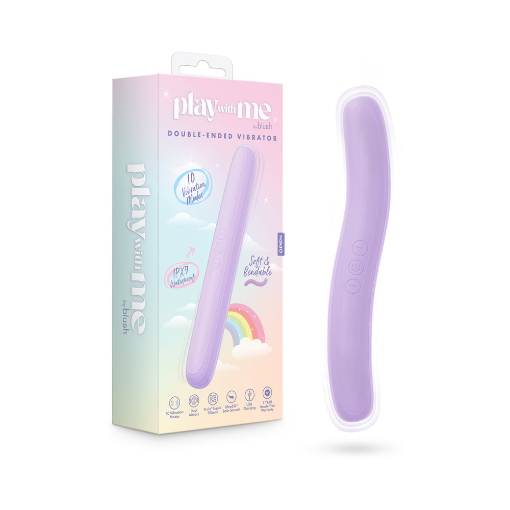 Play With Me Double Ended Vibrator - Purple