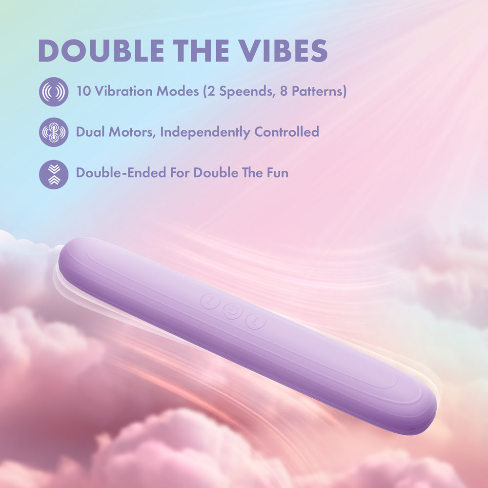 Play With Me Double Ended Vibrator - Purple