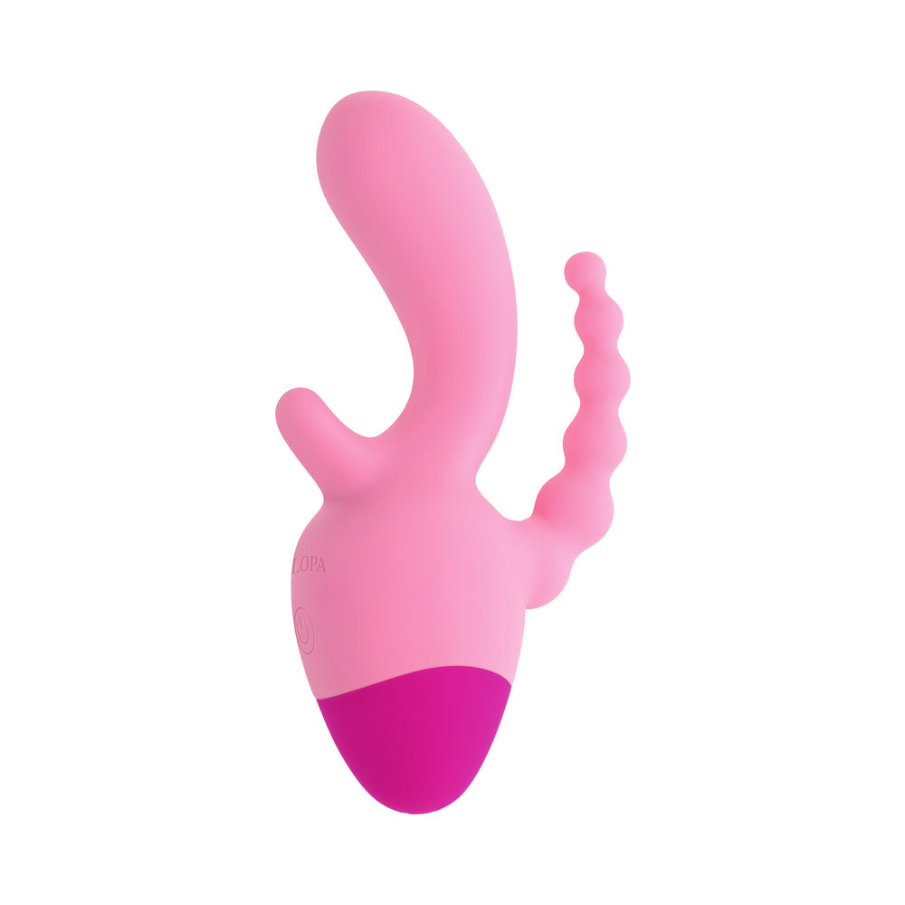 Selopa Game On Rechargeable Three Point Vibrator - Pink