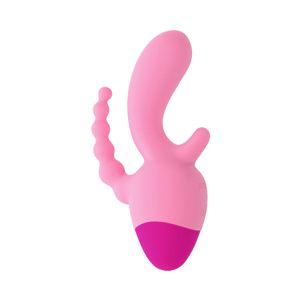 Selopa Game On Rechargeable Three Point Vibrator - Pink