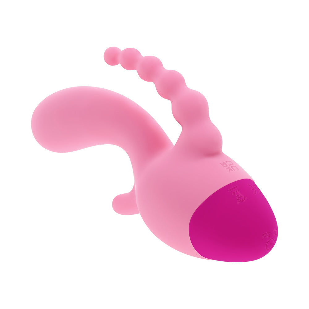 Selopa Game On Rechargeable Three Point Vibrator - Pink