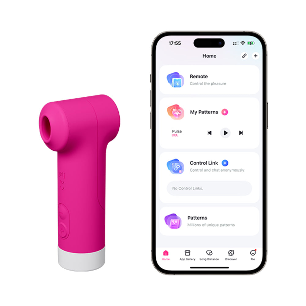 Lovense Fizz Dual-Head Clitoral Vibrator w/Suction & Tapping