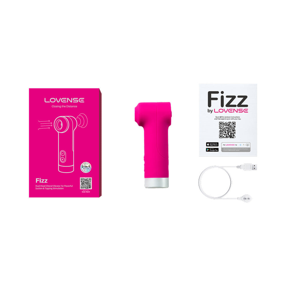 Lovense Fizz Dual-Head Clitoral Vibrator w/Suction & Tapping