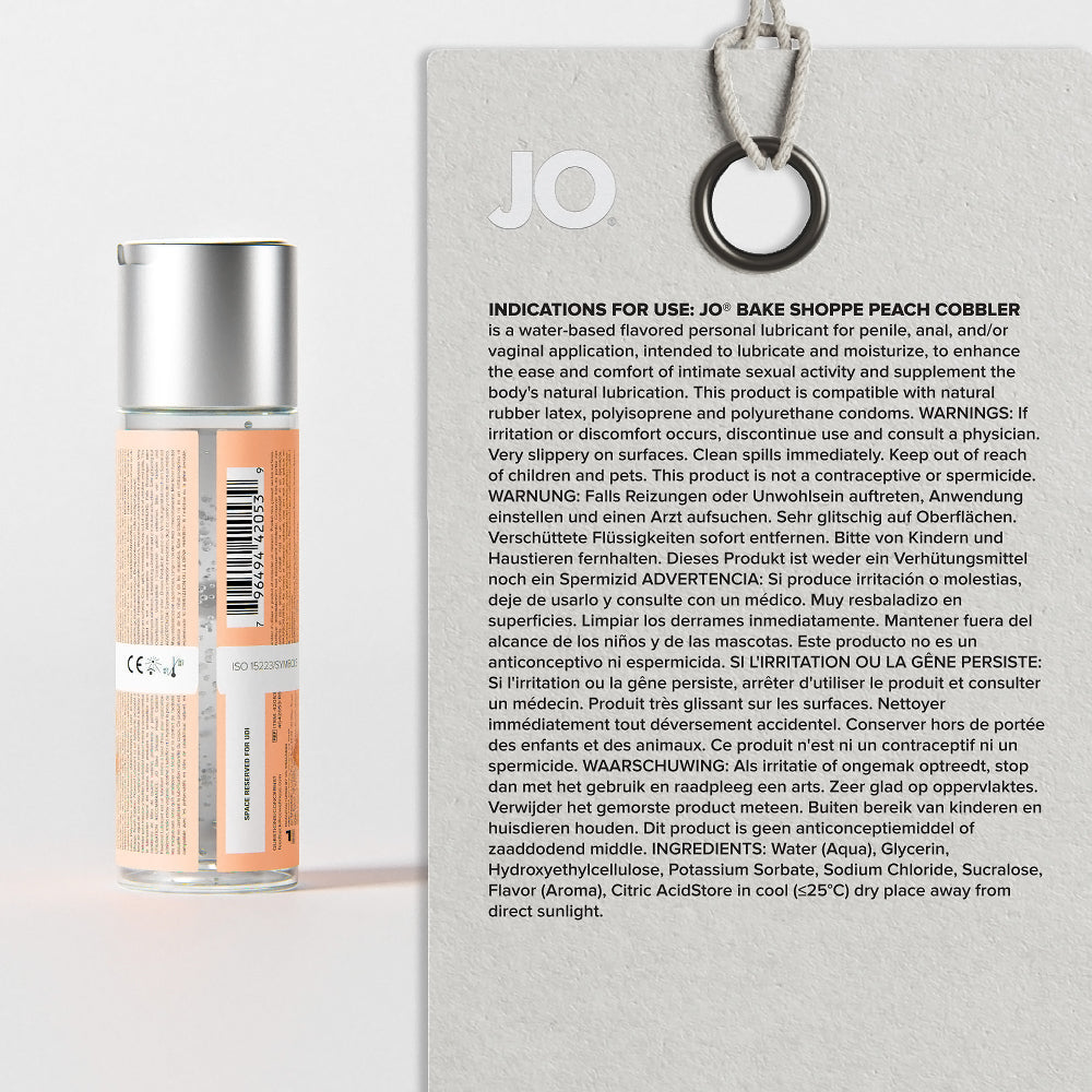 JO Bake Shoppe Peach Cobbler Lubricant - 2 oz