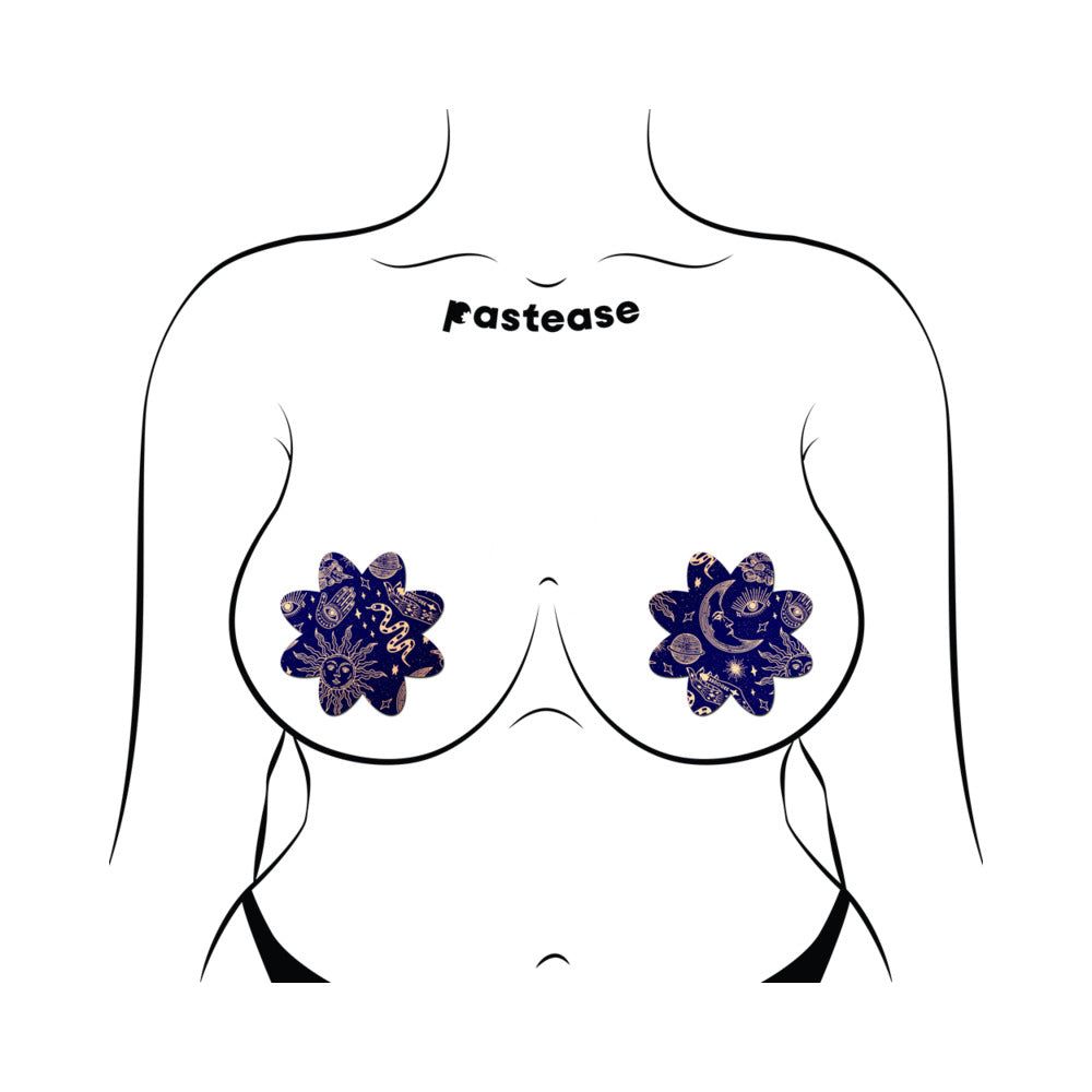 Pastease Midnight Celestial Sun & Moon Petal - Black/White O/S