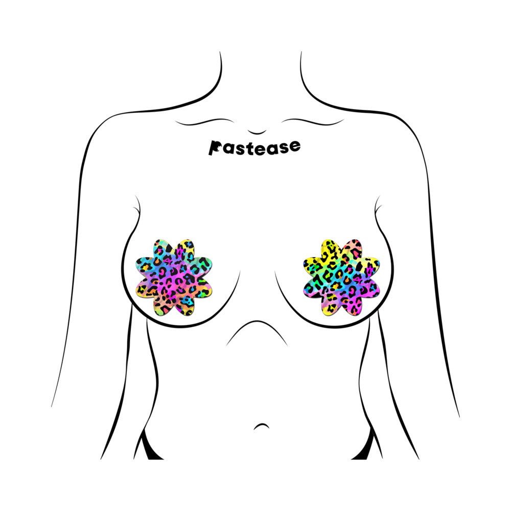 Pastease Cheetah Leopard Print Petal - Rainbow O/S