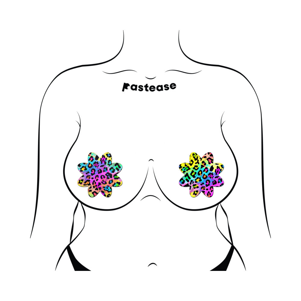 Pastease Cheetah Leopard Print Petal - Rainbow O/S