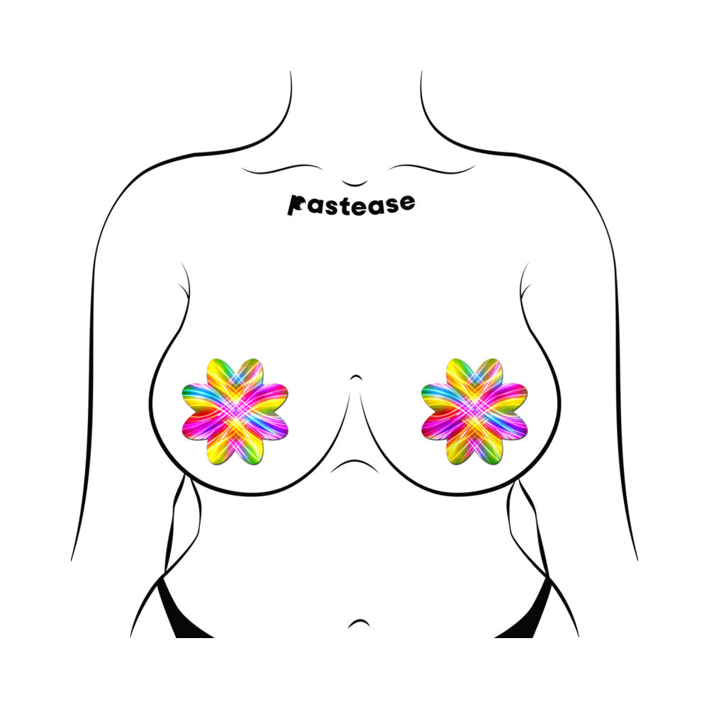 Pastease Electric Fractal Laser Petal - Rainbow O/S