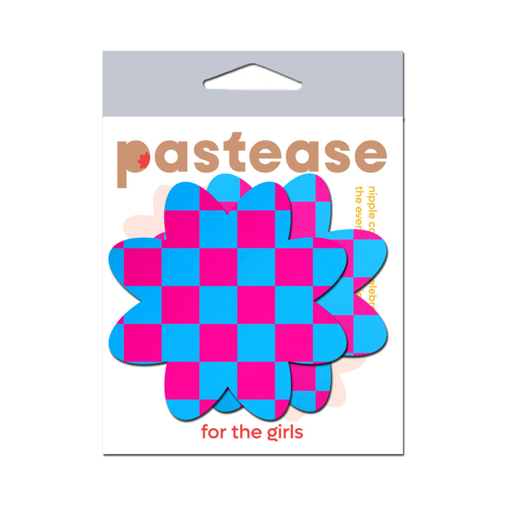 Pastease Neon Checkered Petal - Pink/Blue O/S
