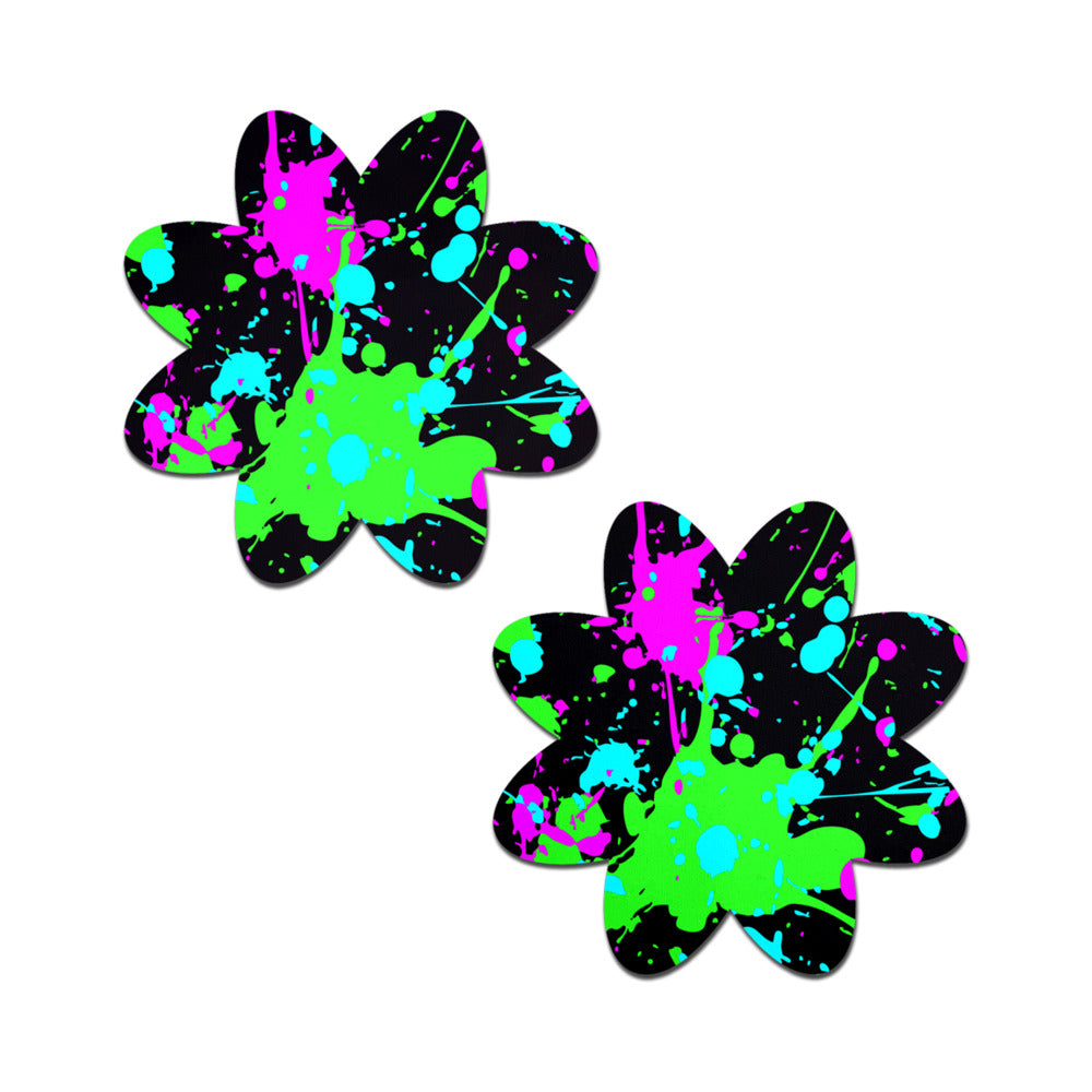 Pastease Vibrant Neon Paint Splatter Petal - Multi-Color O/S