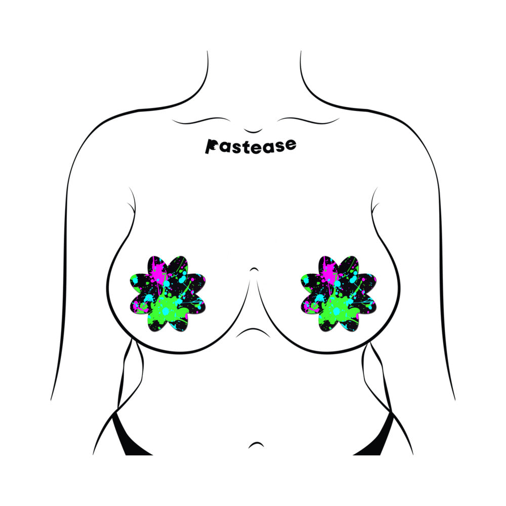 Pastease Vibrant Neon Paint Splatter Petal - Multi-Color O/S