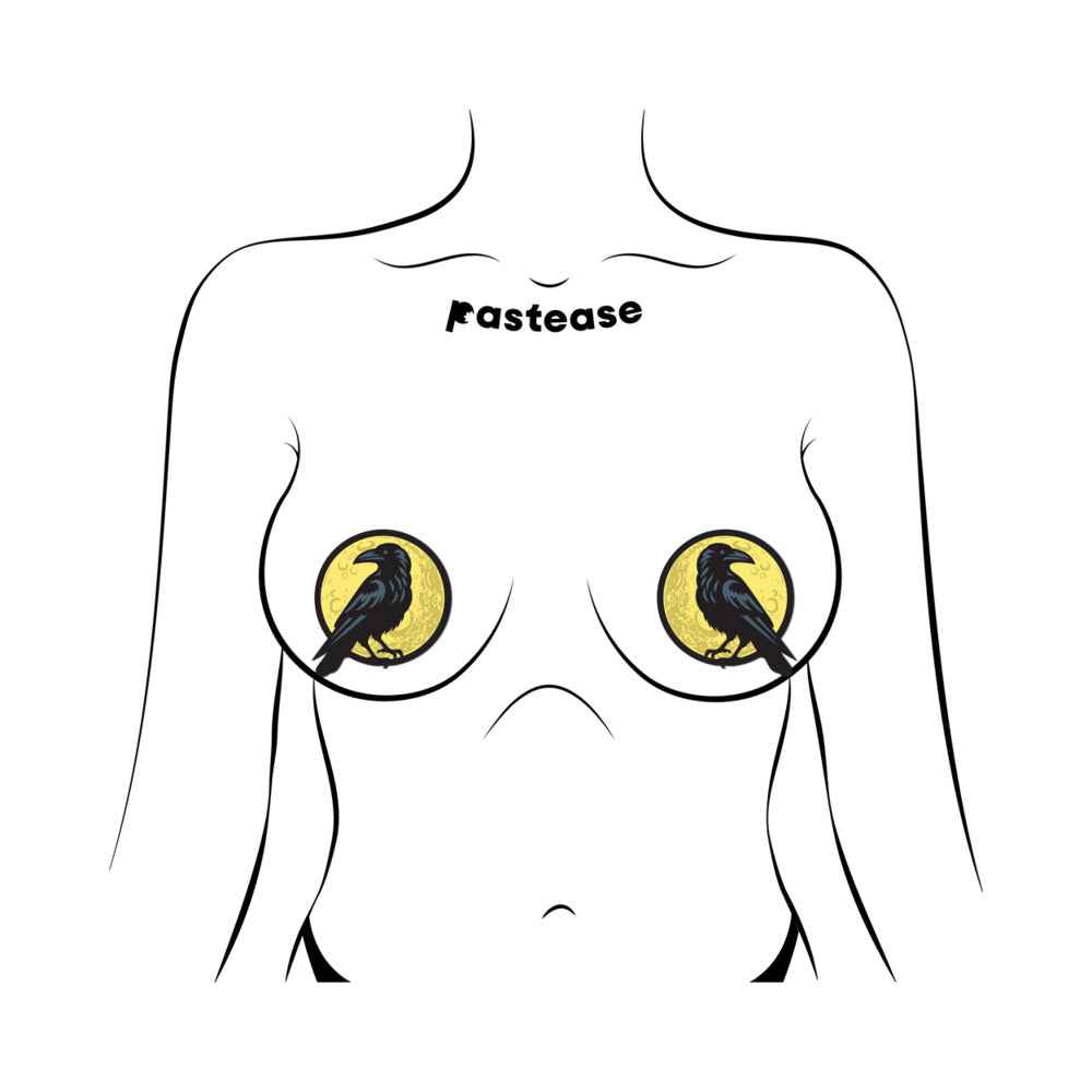 Pastease Raven & Full Moon - Black/Yellow O/S