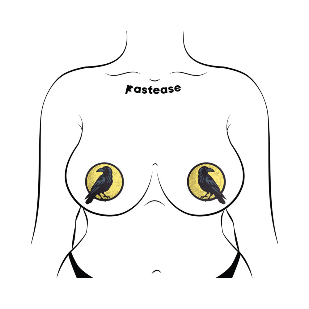 Pastease Raven & Full Moon - Black/Yellow O/S