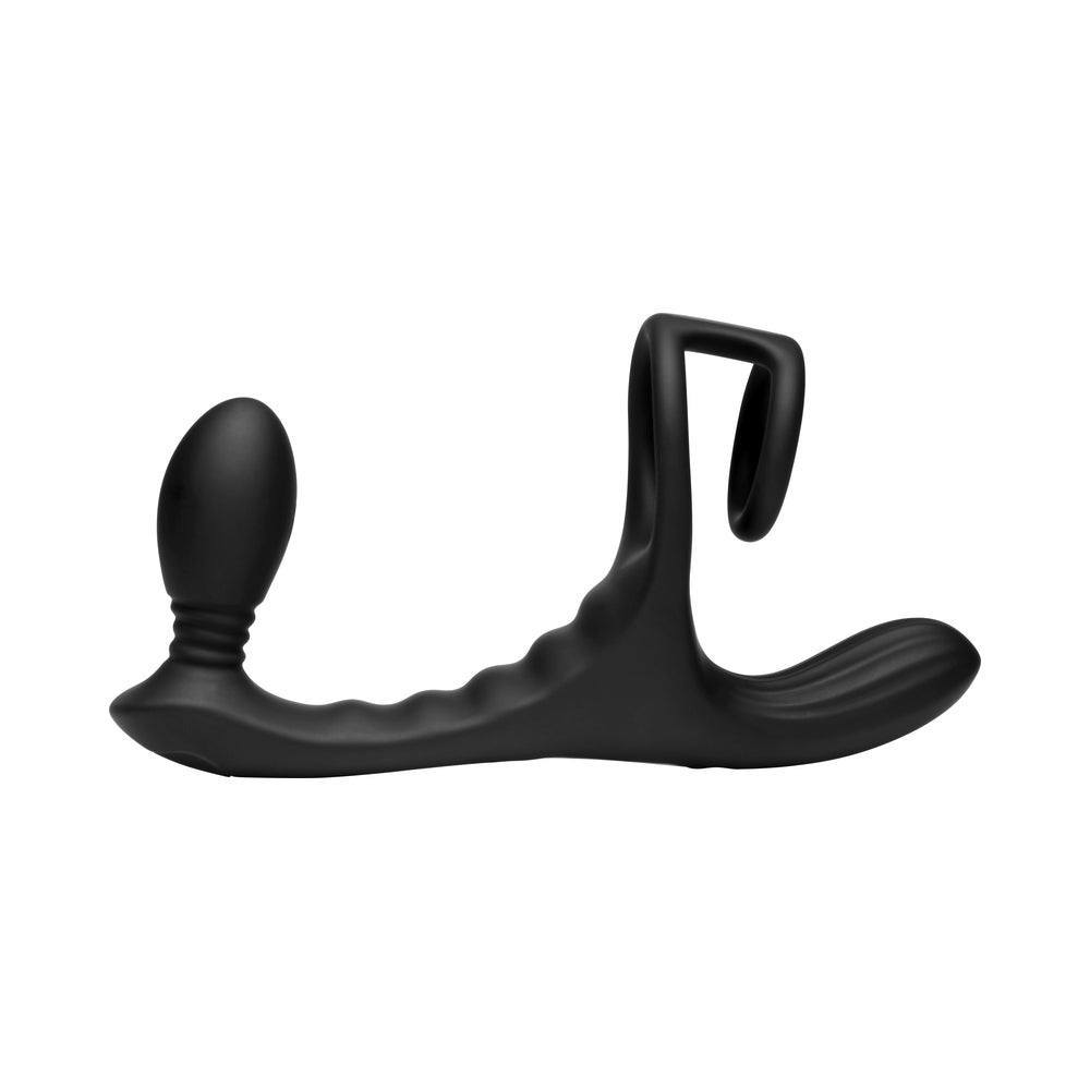 Curve Toys Jock Enhancers Triple Rush Vibrating C-Ring & Anal Plug w/Remote