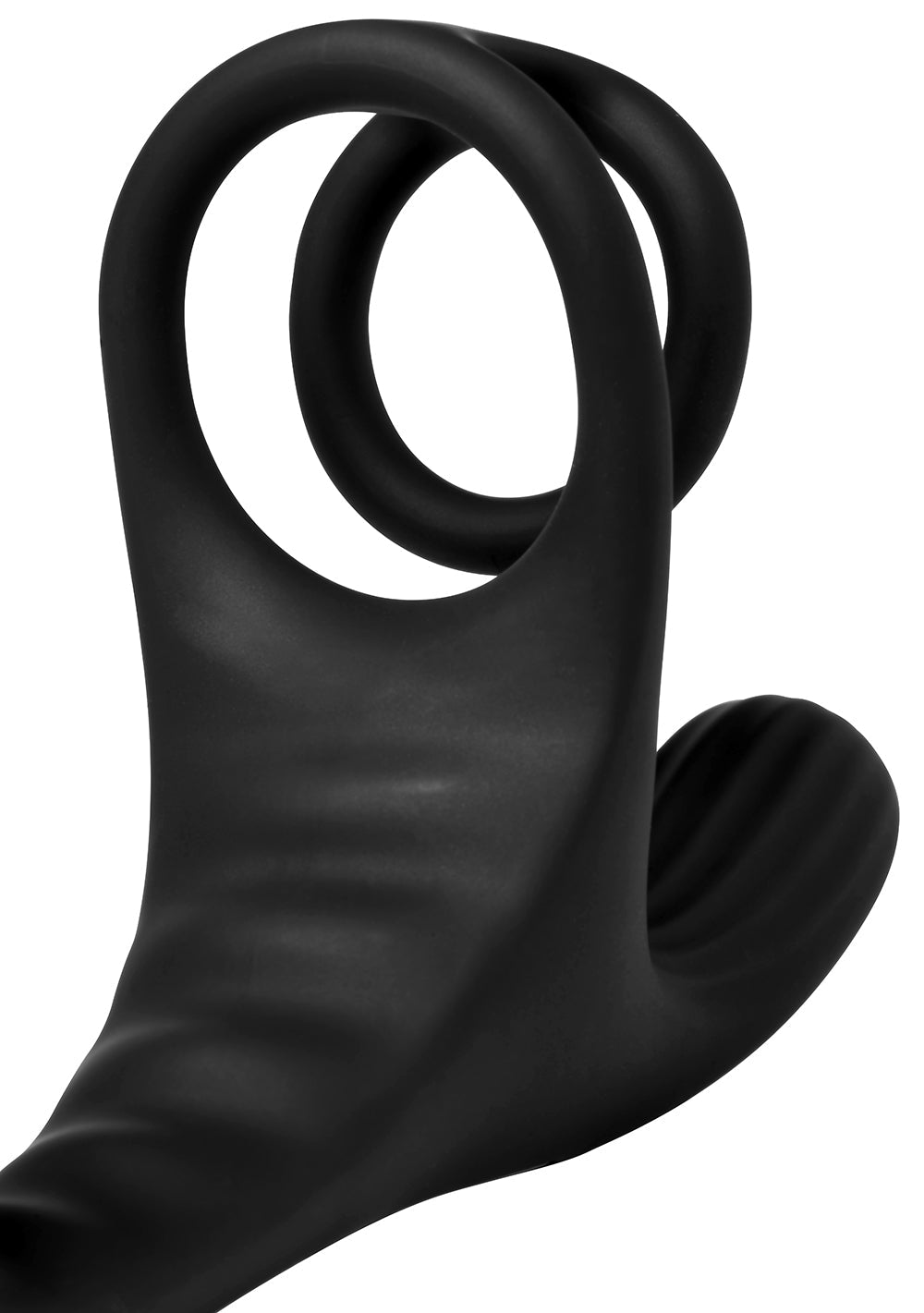 Curve Toys Jock Enhancers Triple Rush Vibrating C-Ring & Anal Plug w/Remote