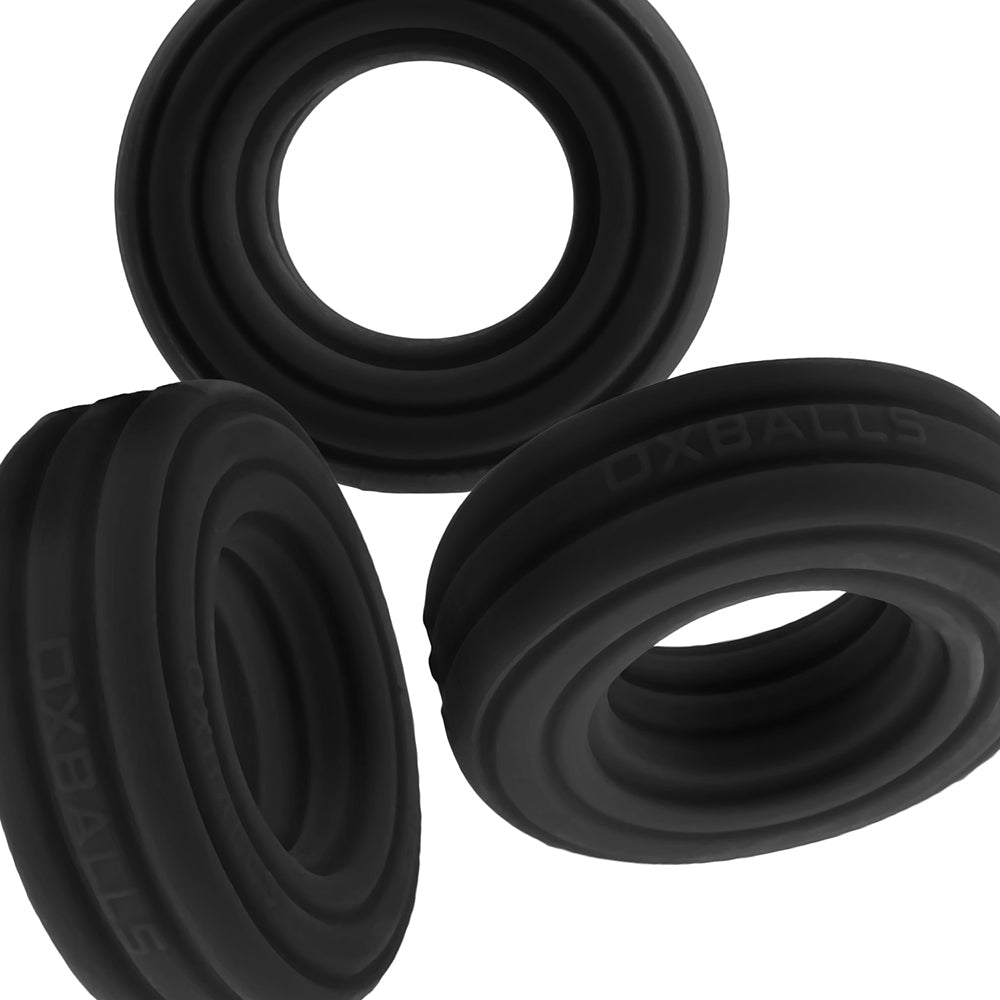 Hunky Junk Roto Cockring - Black Fog