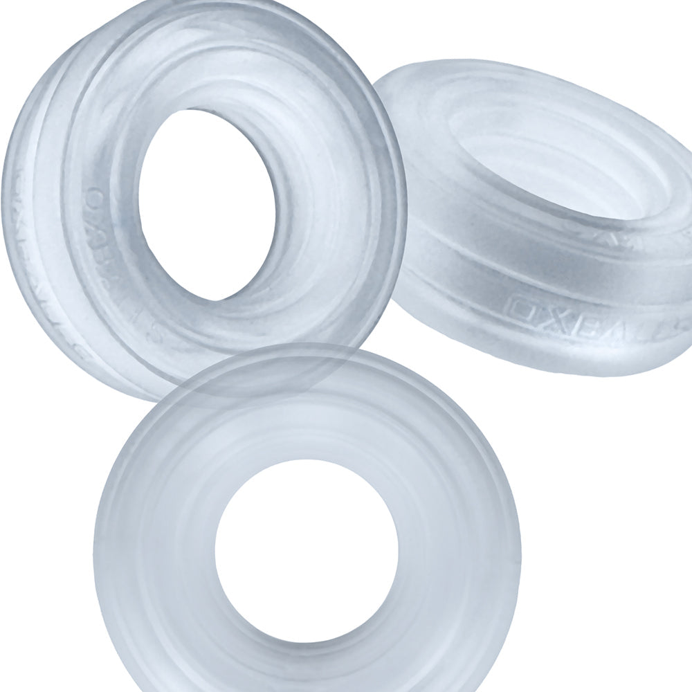 Hunky Junk Roto Cockring - Clear Steam
