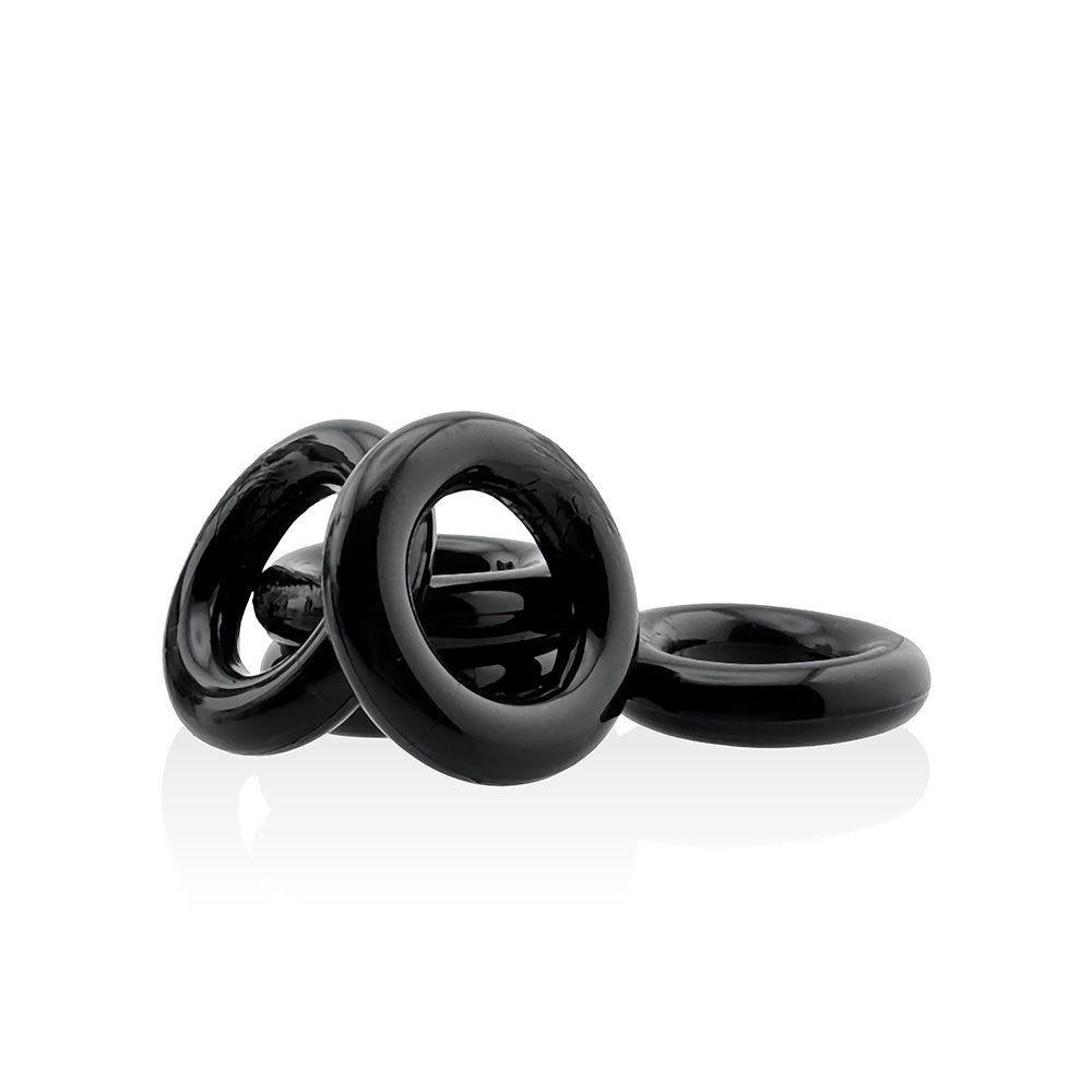 Hunky Junk Jacker 5 Pack Cockrings - Black