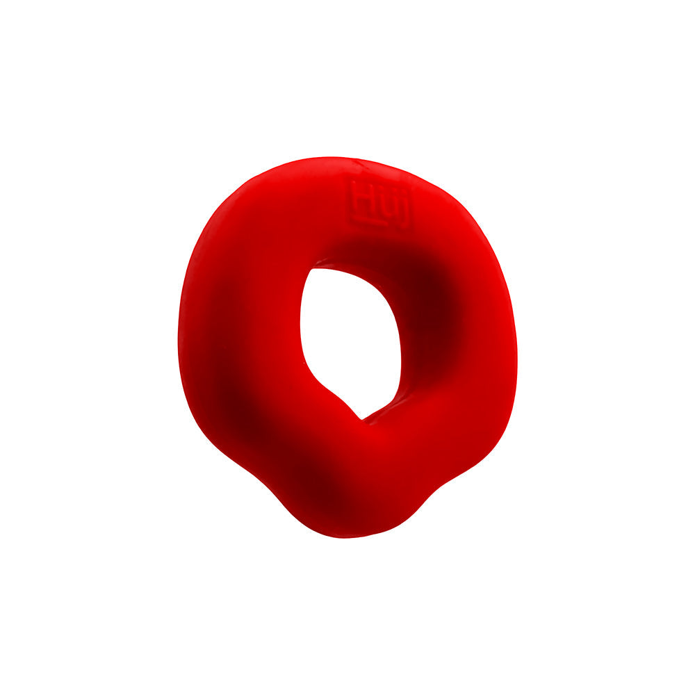 Hunky Junk Fit Grips 2 Pack Ergo-Fit Cockrings - Black/Red