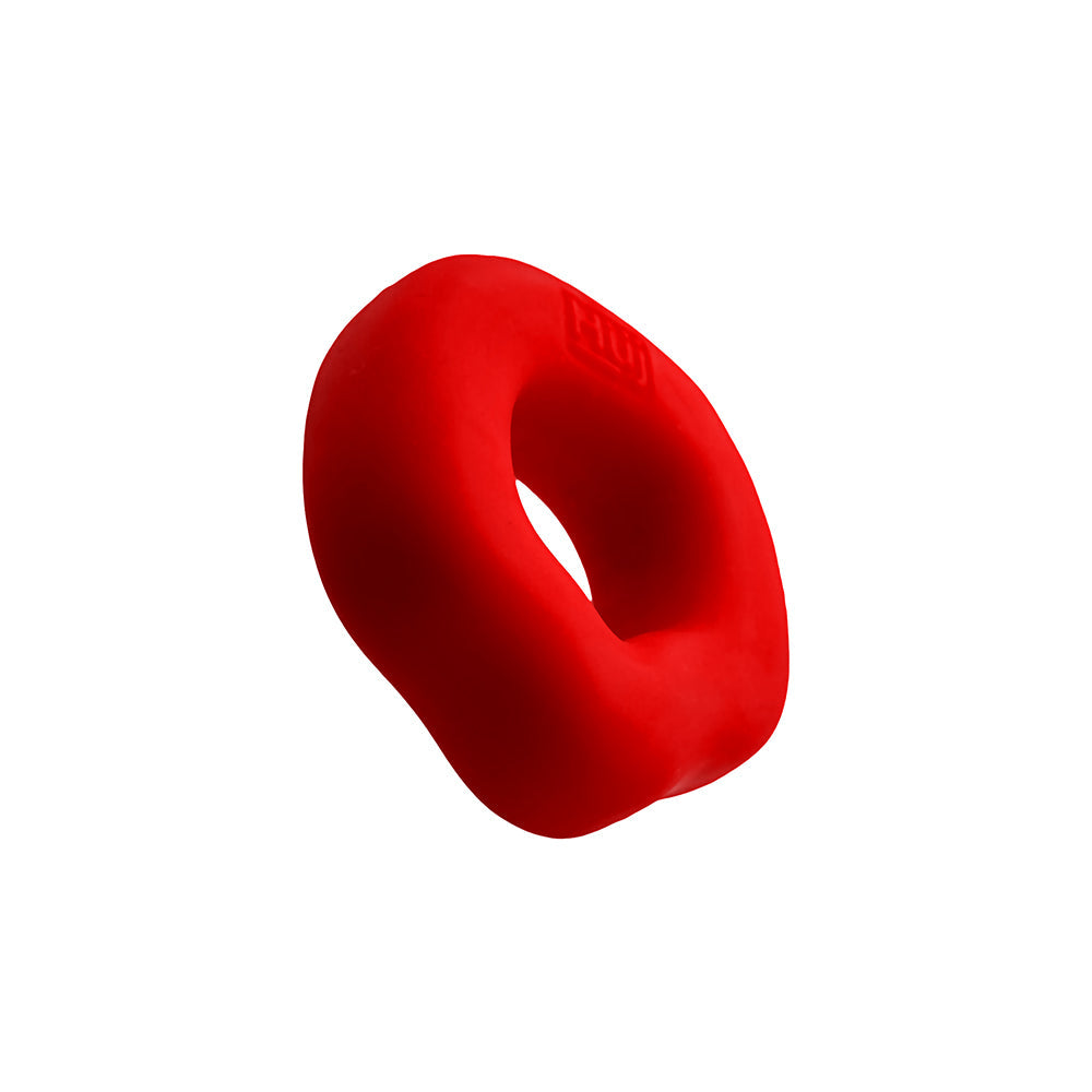 Hunky Junk Fit Grips 2 Pack Ergo-Fit Cockrings - Black/Red