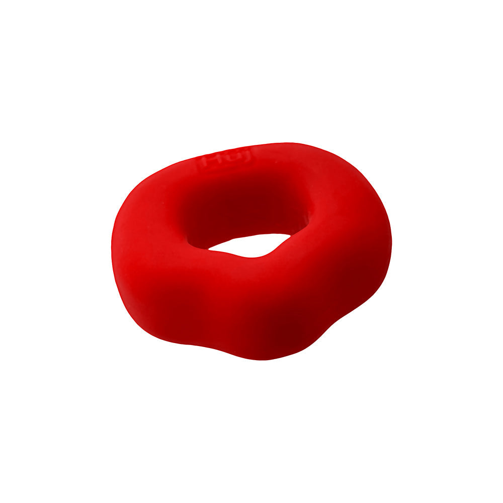Hunky Junk Fit Grips 2 Pack Ergo-Fit Cockrings - Black/Red