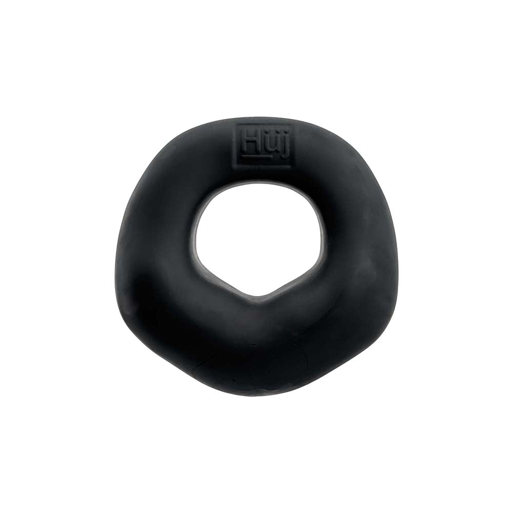 Hunky Junk Fit Bulge Hung-Style Cockring - Black Fog