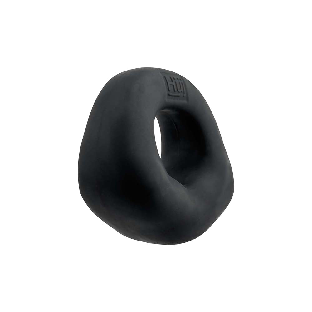 Hunky Junk Fit Bulge Hung-Style Cockring - Black Fog