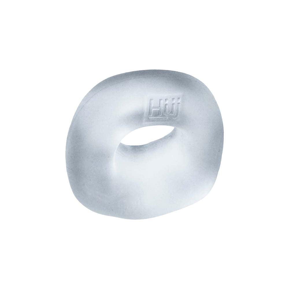 Hunky Junk Fit Bulge Hung-Style Cockring - Clear Steam