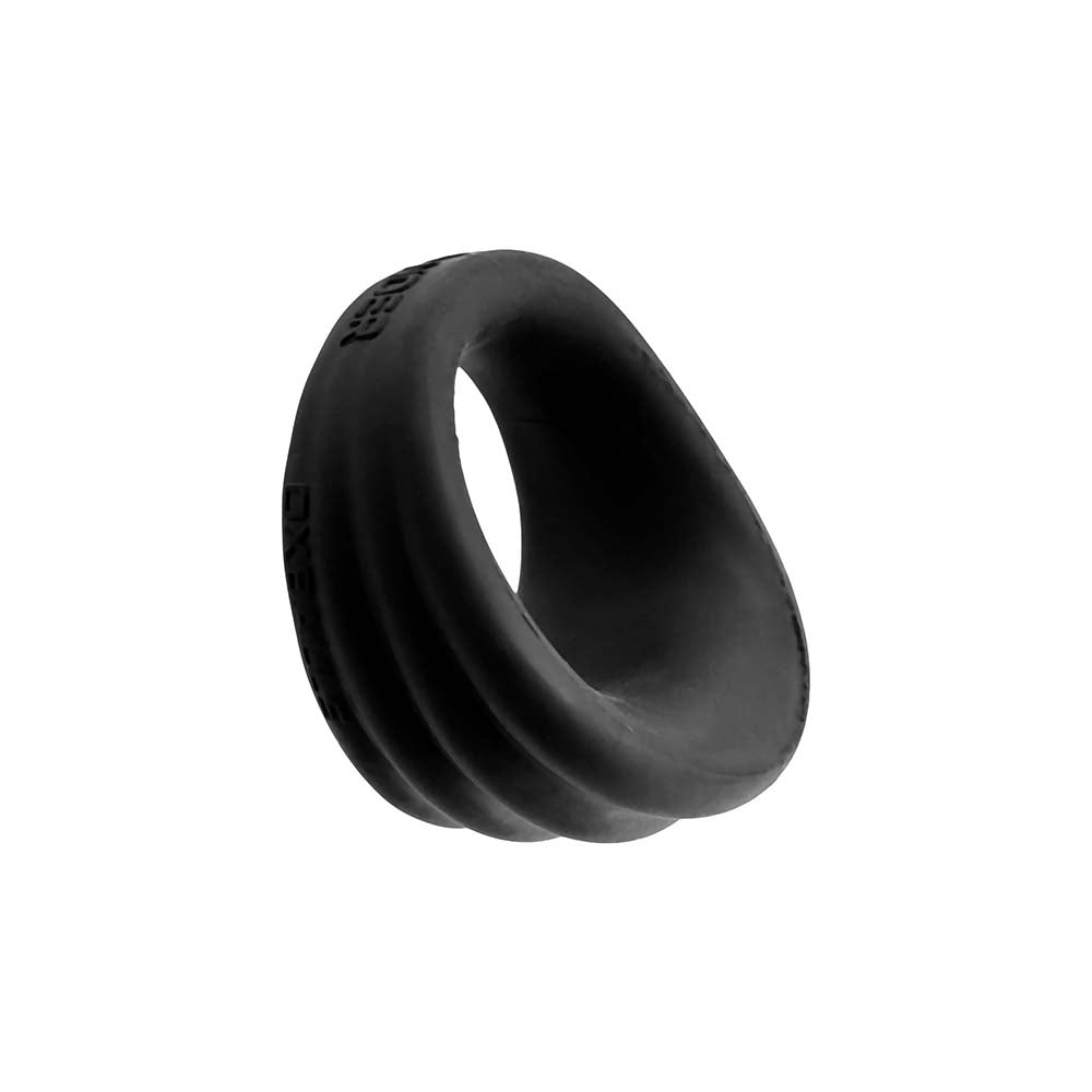 Hunky Junk Expander Slimmer Scoop Cockring - Black Fog