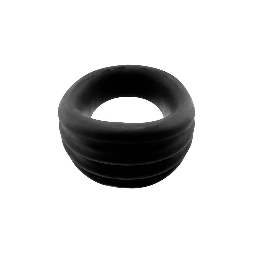 Hunky Junk Expander Slimmer Scoop Cockring - Black Fog
