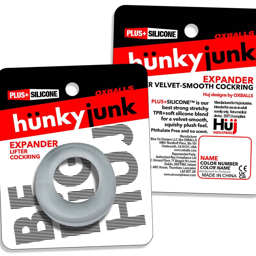 Hunky Junk Expander Slimmer Scoop Cockring - Clear Steam