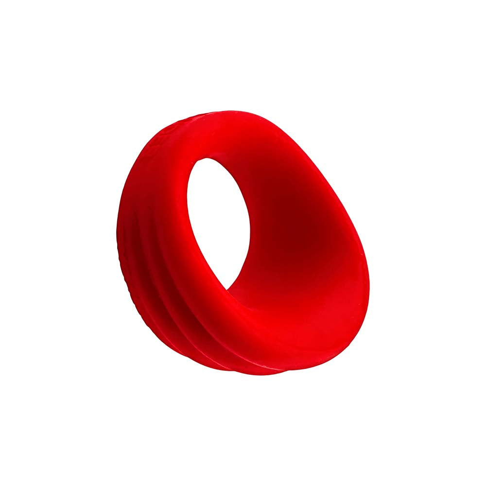 Hunky Junk Expander Slimmer Scoop Cockring - Red Velvet