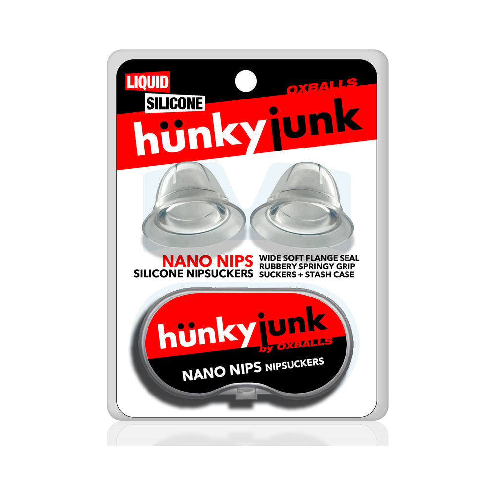 Hunky Junk Nano Nips Nipple Nubs - Clear Silicone