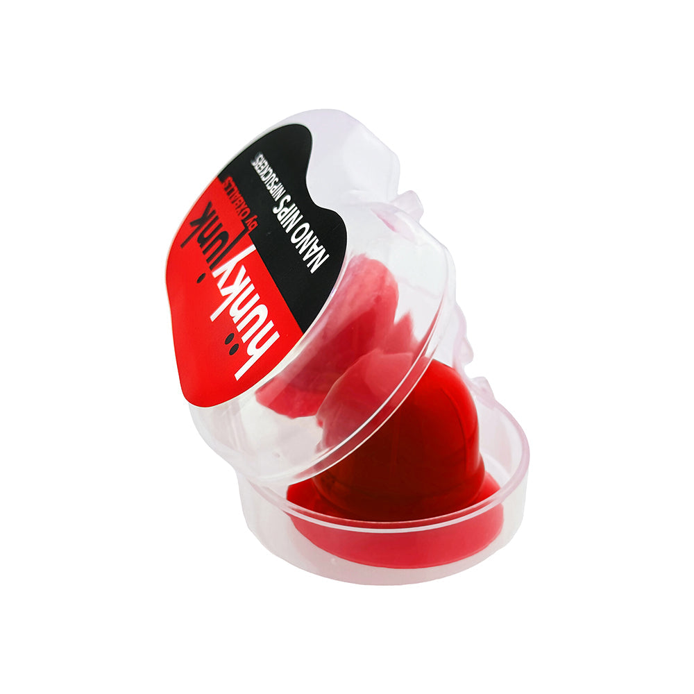 Hunky Junk Nano Nips Nipple Nubs - Red Silicone