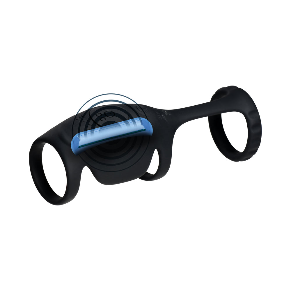 Curve Toys Jock Enhancers Blitz Vibrating Penis Sleeve C-Ring w/Remote