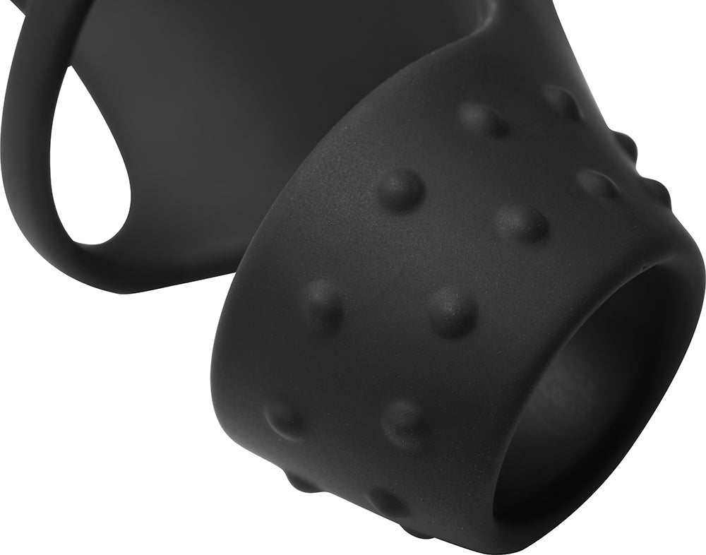 Curve Toys Jock Enhancers Rush Vibrating Penis Sleeve C-Ring w/Remote