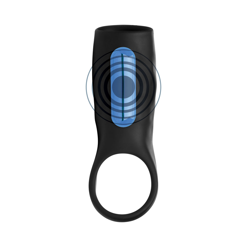 Curve Toys Jock Enhancers Surge Vibrating Penis Sleeve C-Ring w/Remote