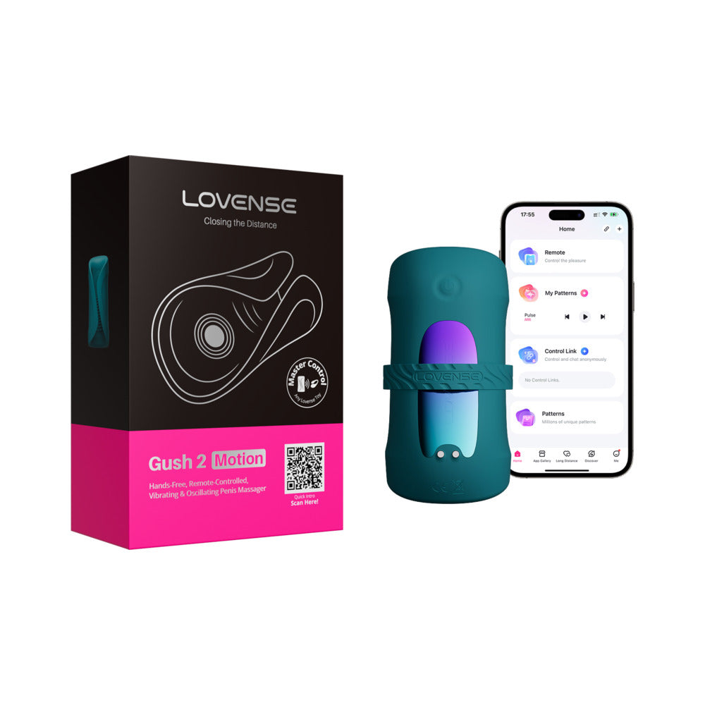 Lovense Gush 2 Motion Handsfree Masturbator - Teal