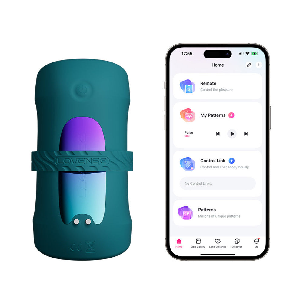 Lovense Gush 2 Motion Handsfree Masturbator - Teal