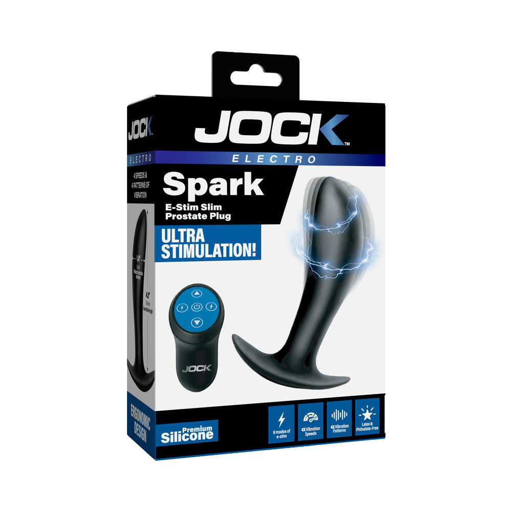 Curve Toys Jock Electro Spark E-Stim Slim Prostate Plug