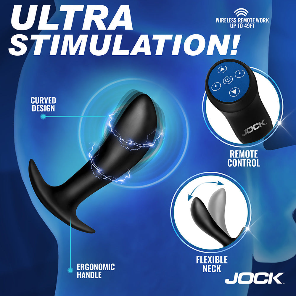 Curve Toys Jock Electro Spark E-Stim Slim Prostate Plug