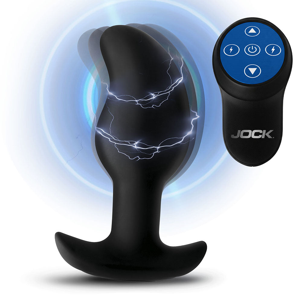 Curve Toys Jock Electro Volt E-Stim Curved Prostate Plug